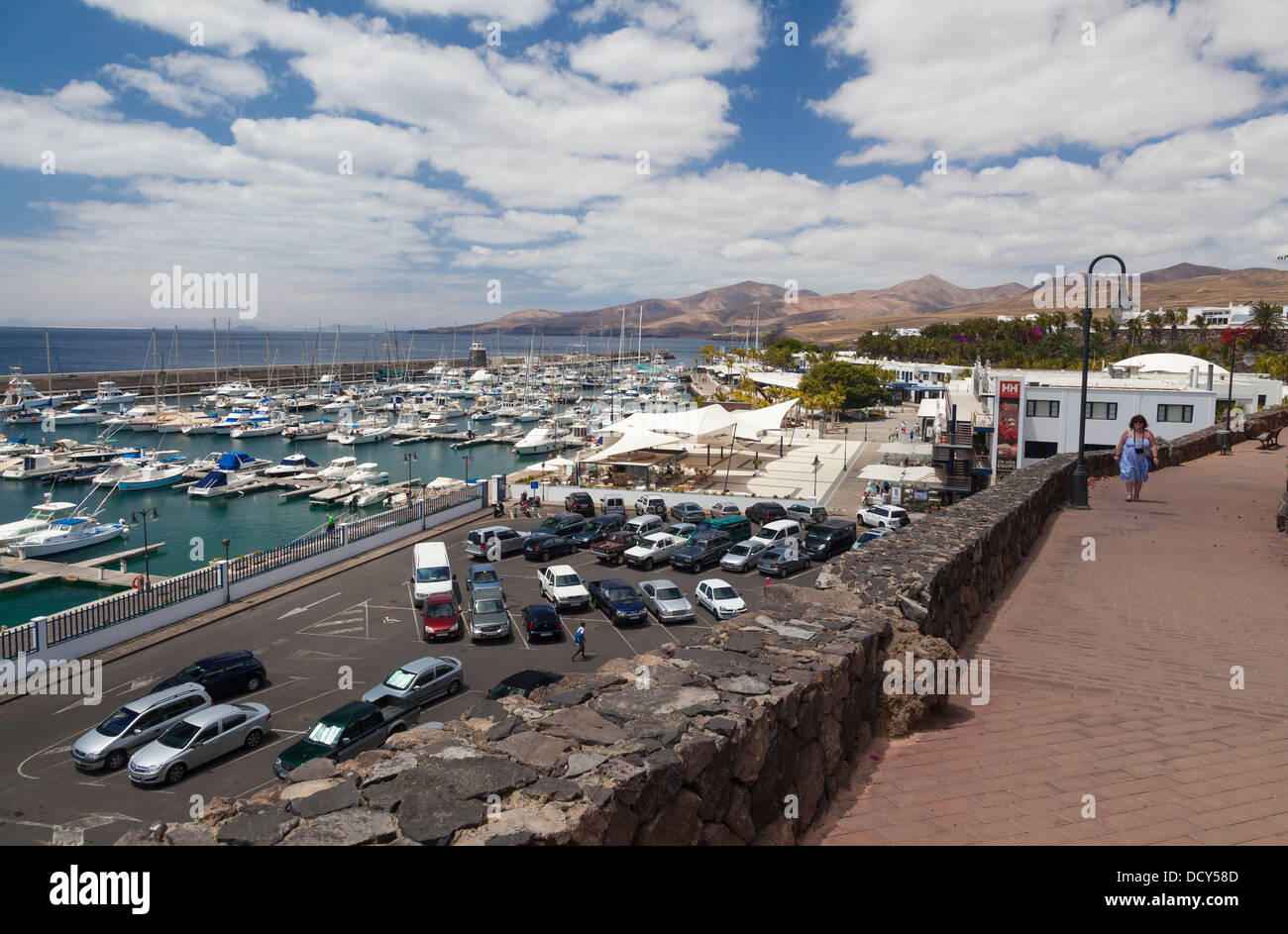 Puerto Calero marina, Lanzarote, Canary Islands, Spain Stock Photo