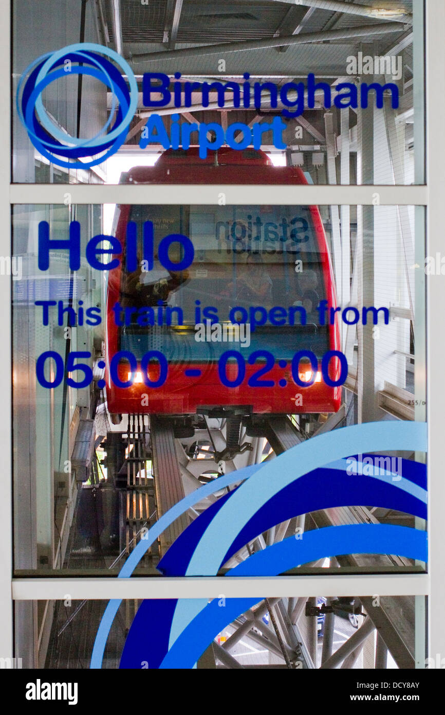 Air Rail link terminal at Birmingham International station Stock Photo