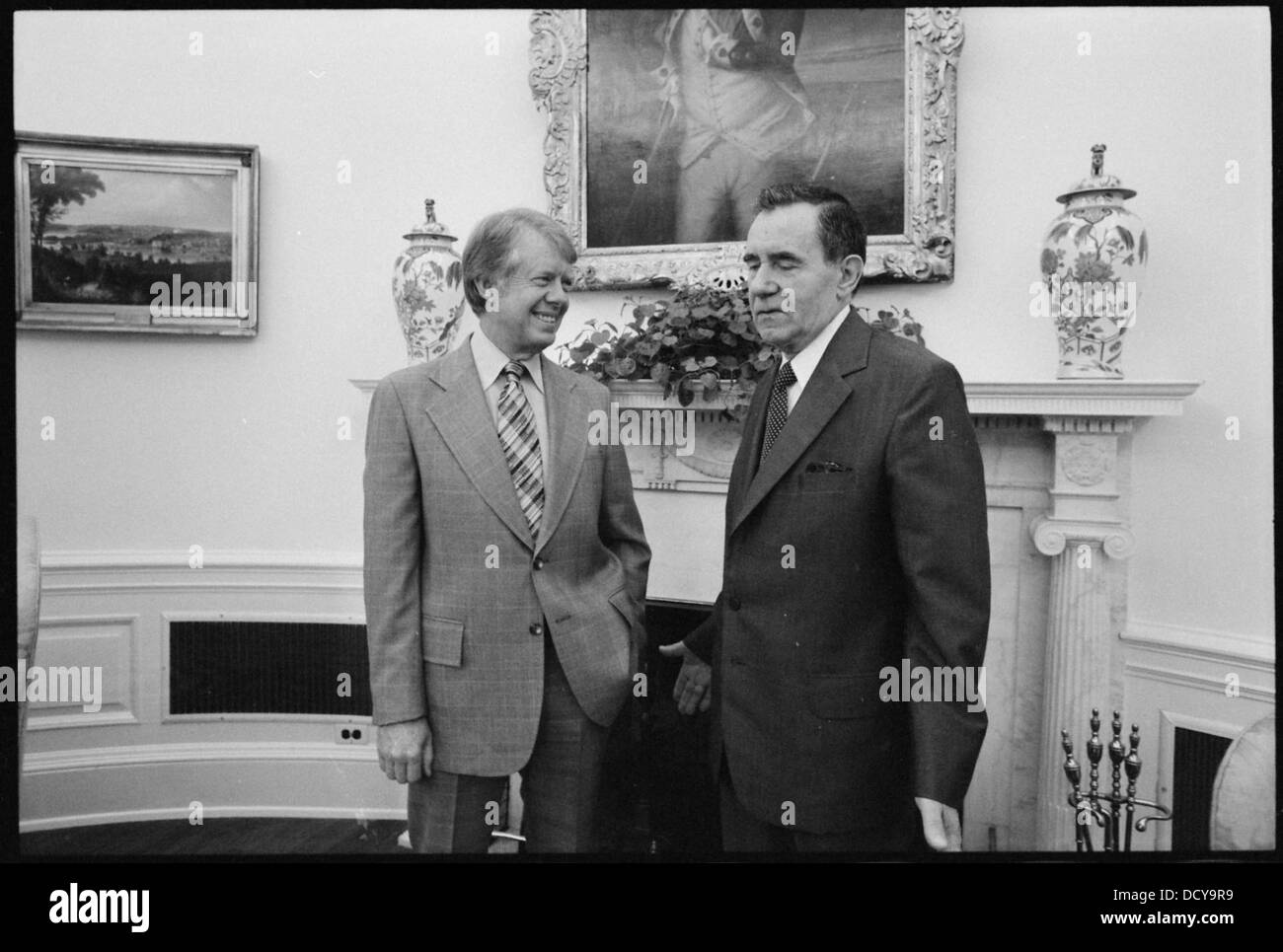 Jimmy Carter with Andrei Gromyko, Minister of Foreign Affairs of the Union of Soviet Socialist Republic. - - 176270 Stock Photo