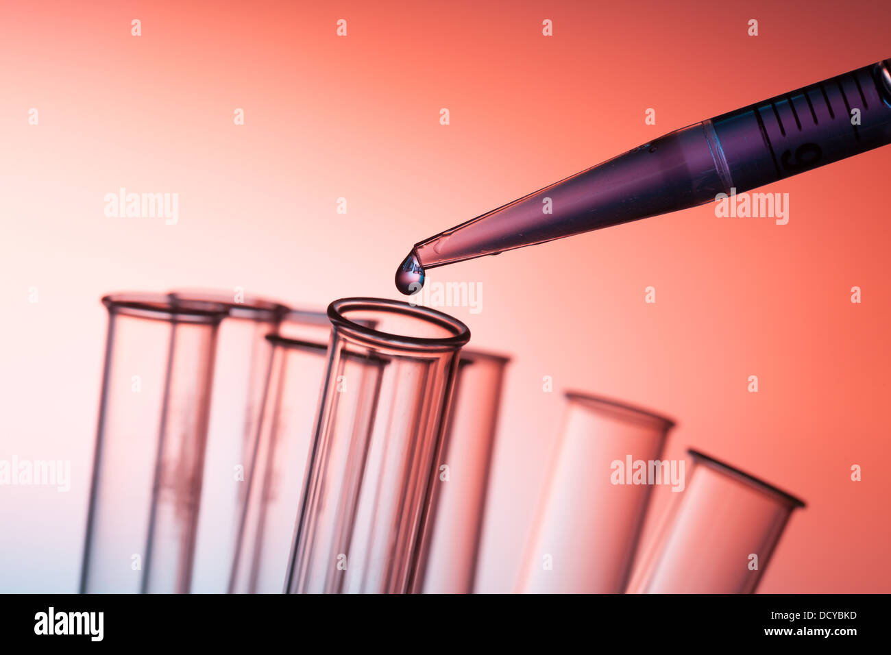 microbiological pipette in the laboratory Stock Photo Alamy