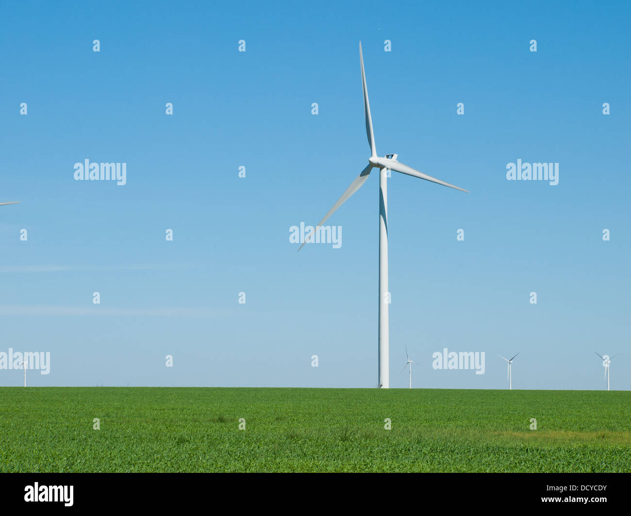 Wind turbines farm in Eastern Colorado Stock Photo Alamy