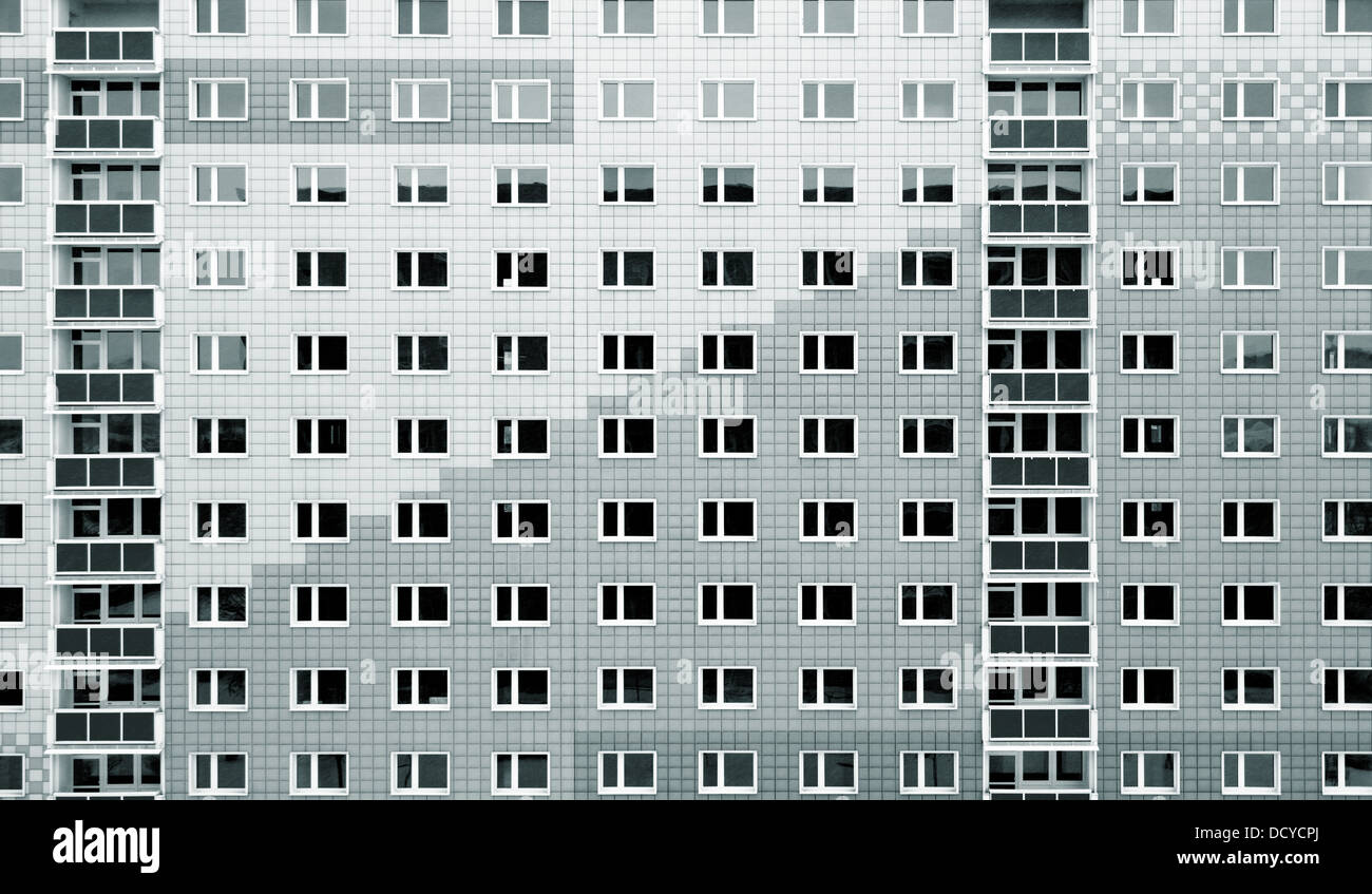 facade of house with windows and balconies Stock Photo - Alamy