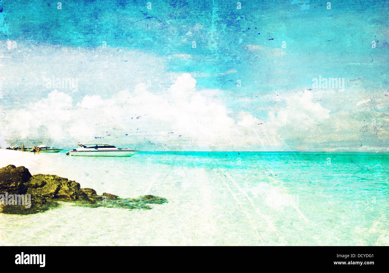 beach and tropical sea Stock Photo - Alamy