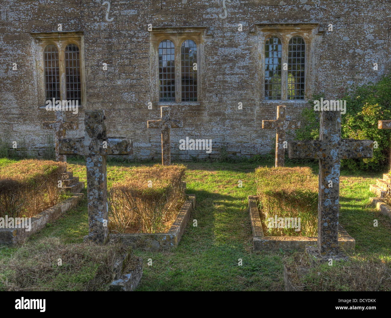 Graveyard Brympton House / Brympton d'Evercy, Brympton House / Brympton d'Evercy, South West England,UK, BA22 8TD Stock Photo