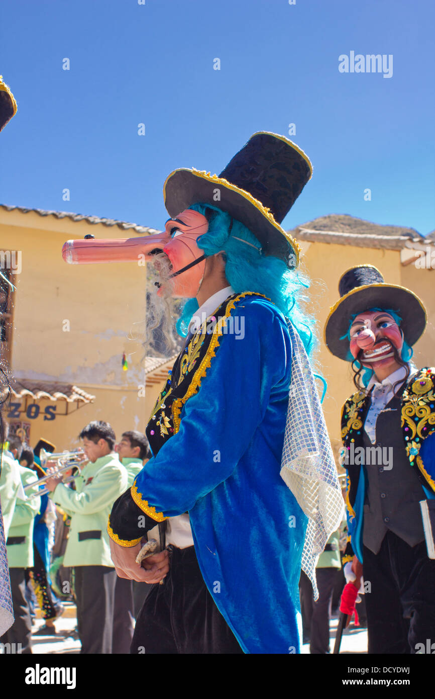 Dancers, Fiesta Señor Choquekillka, Ollantaytambo, Peru, Sacred Valley of the Incas, South America, Latin America. Stock Photo