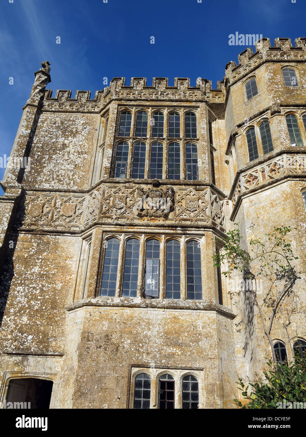 Main hall entrance, Brympton d'Evercy, Yeovil, South West England,UK, BA22 8TD - Sydenham family - Brympton House Stock Photo