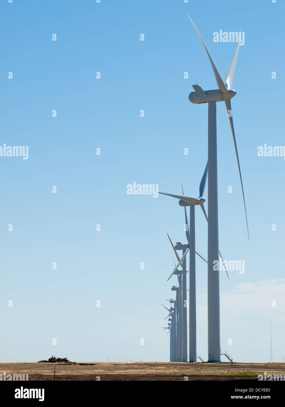 Wind Turbines Farm In Eastern Colorado Stock Photo - Alamy