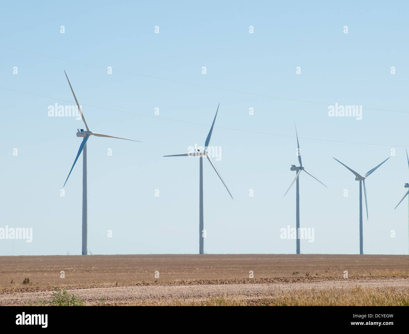 Wind turbines farm in Eastern Colorado Stock Photo Alamy