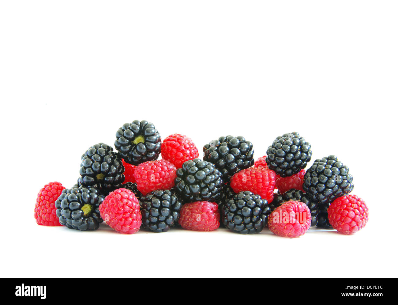 raspberry and blackberry Stock Photo Alamy