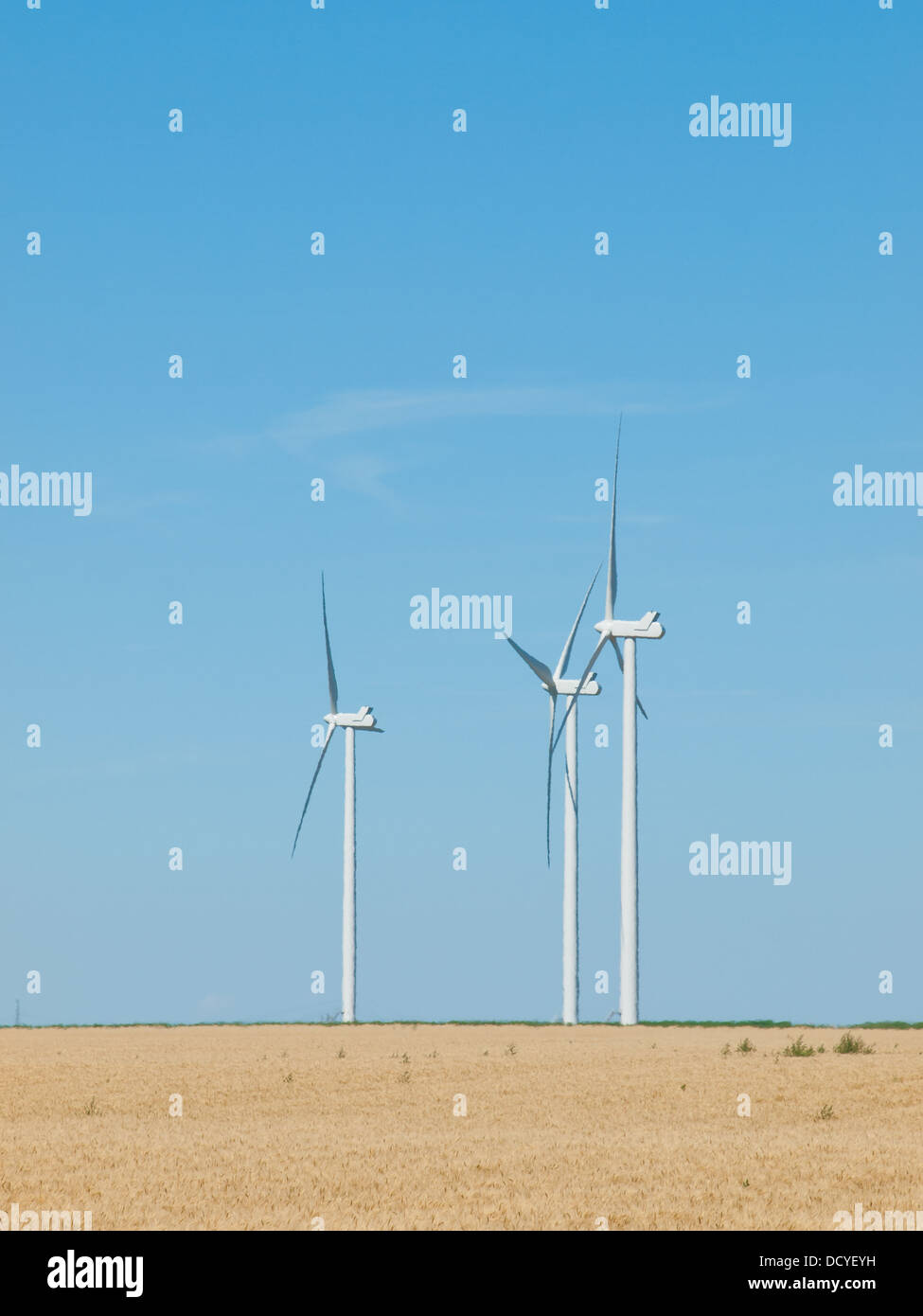 Wind turbines farm in Eastern Colorado Stock Photo Alamy