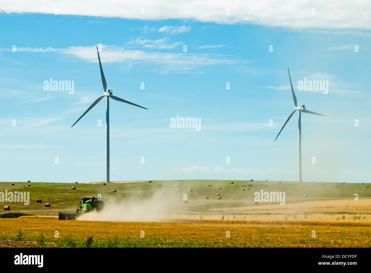 Wind turbines farm in Eastern Colorado Stock Photo Alamy