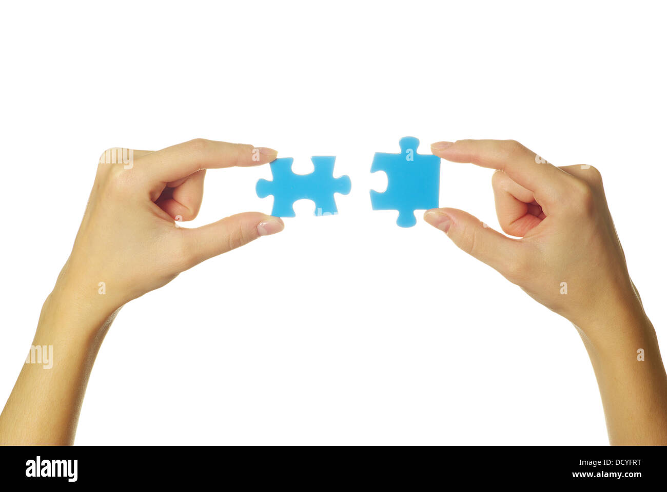 puzzle in hand Stock Photo - Alamy