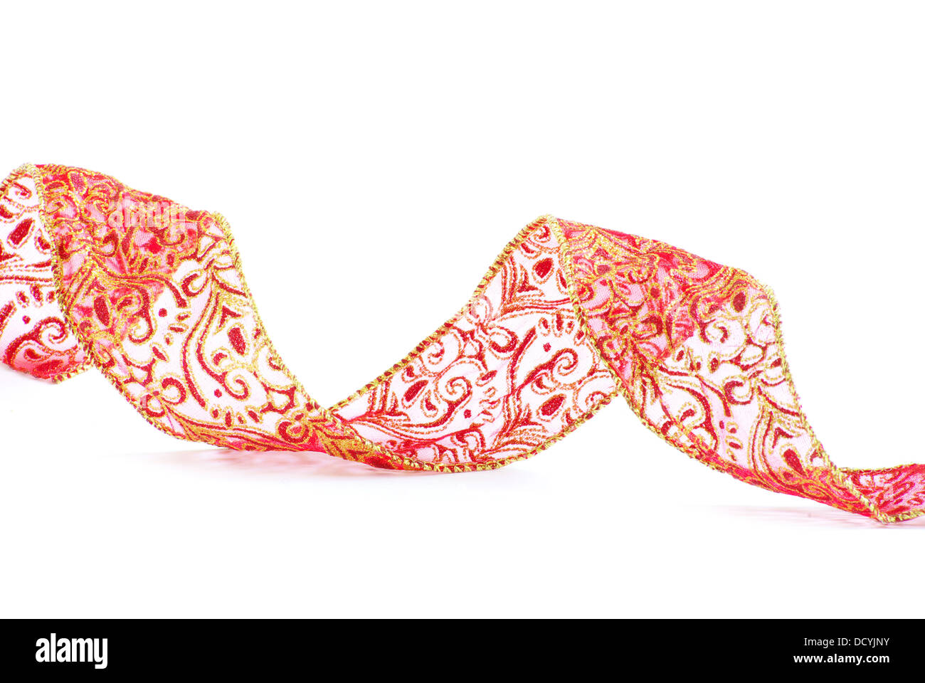 red satin ribbon Stock Photo - Alamy