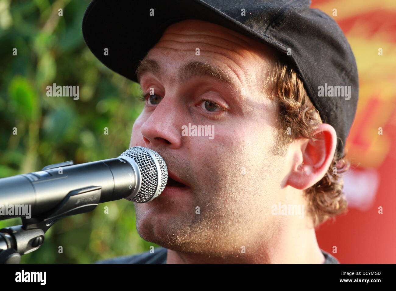 Singer of band Bosse, Axel is pictured Halle/Saale, Germany, 15 August