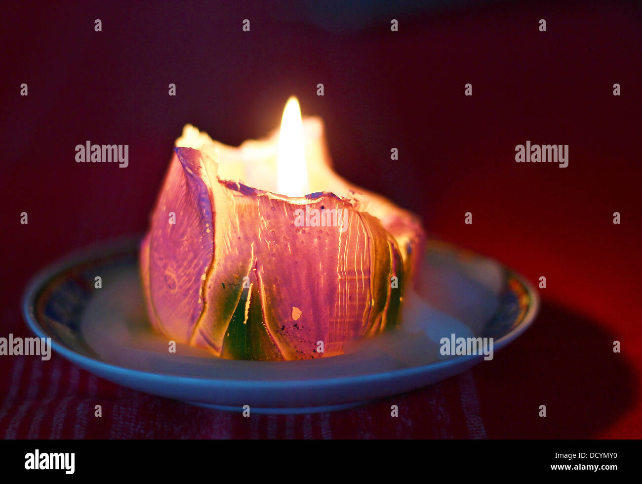 Burning Rose Candle main image 1