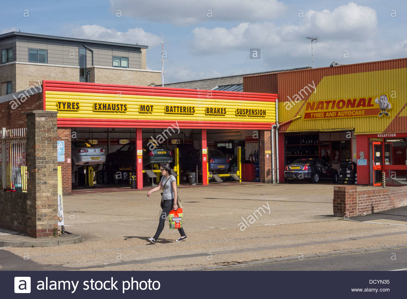Batteries Exhausts Brakes And Tyres High Resolution Stock Photography