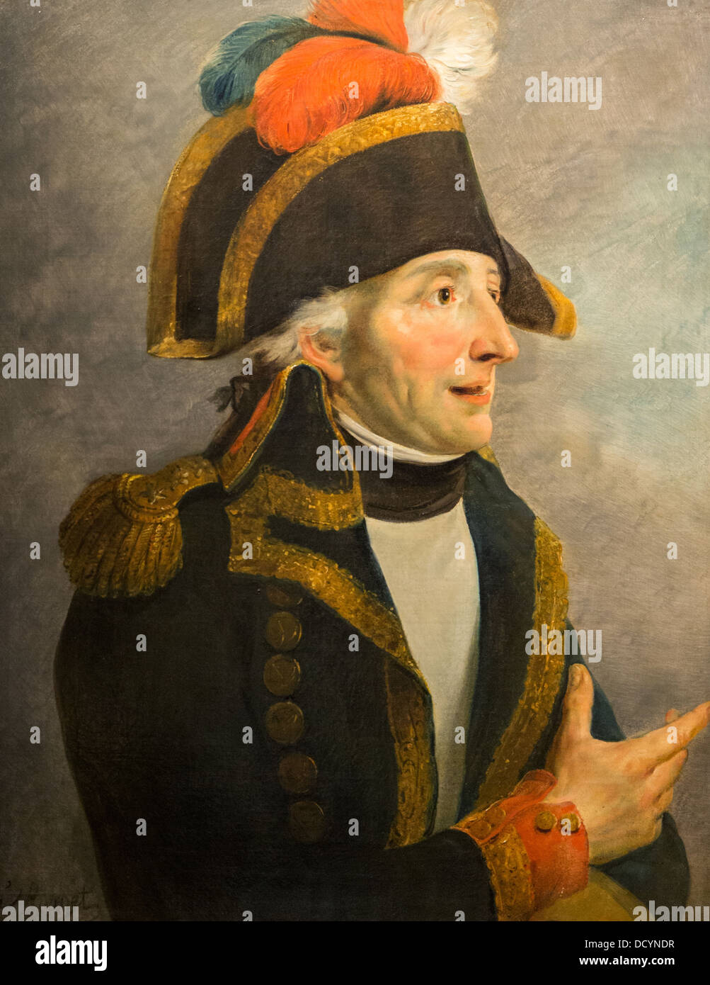 The General officer Jacques Coquille, named Dugommier - Georges Rouget oil on canvas Musée de L'armée Paris France Stock Photo