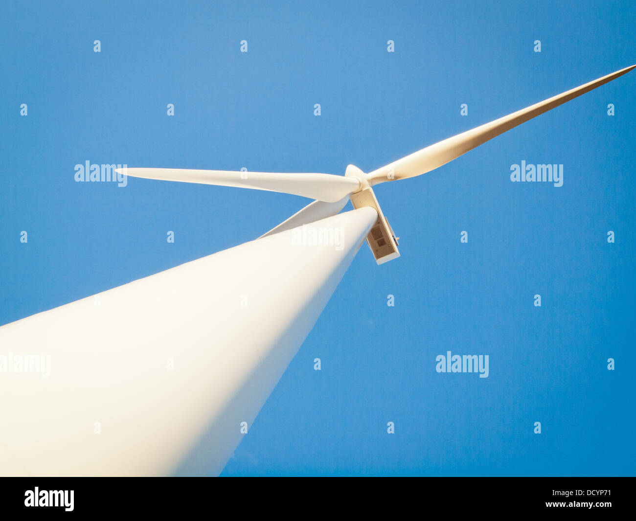 Wind turbines farm at sunset in Limon, Colorado Stock Photo Alamy