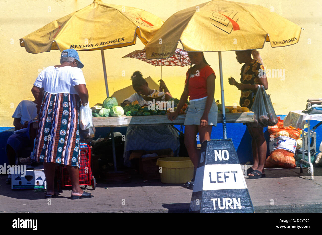 St Kitts Basseterre Saturday Market Stock Photo