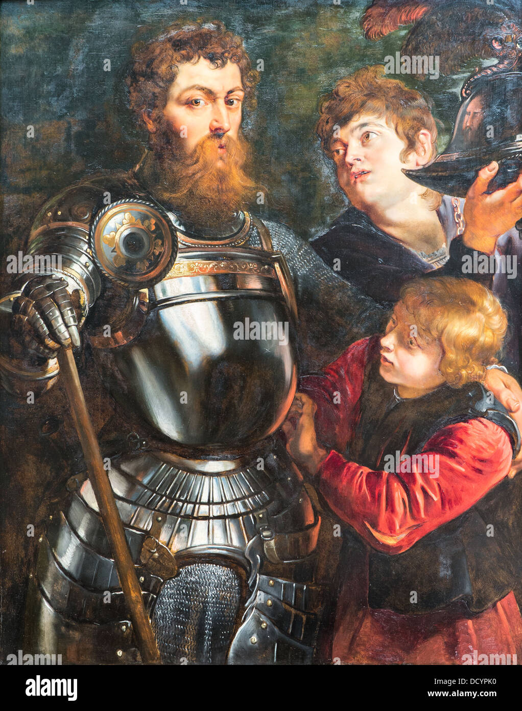17th century  -  A battle-ready Commander - Peter Paul Rubens (1612) Philippe Sauvan-Magnet / Active Museum Oil on canvas Stock Photo