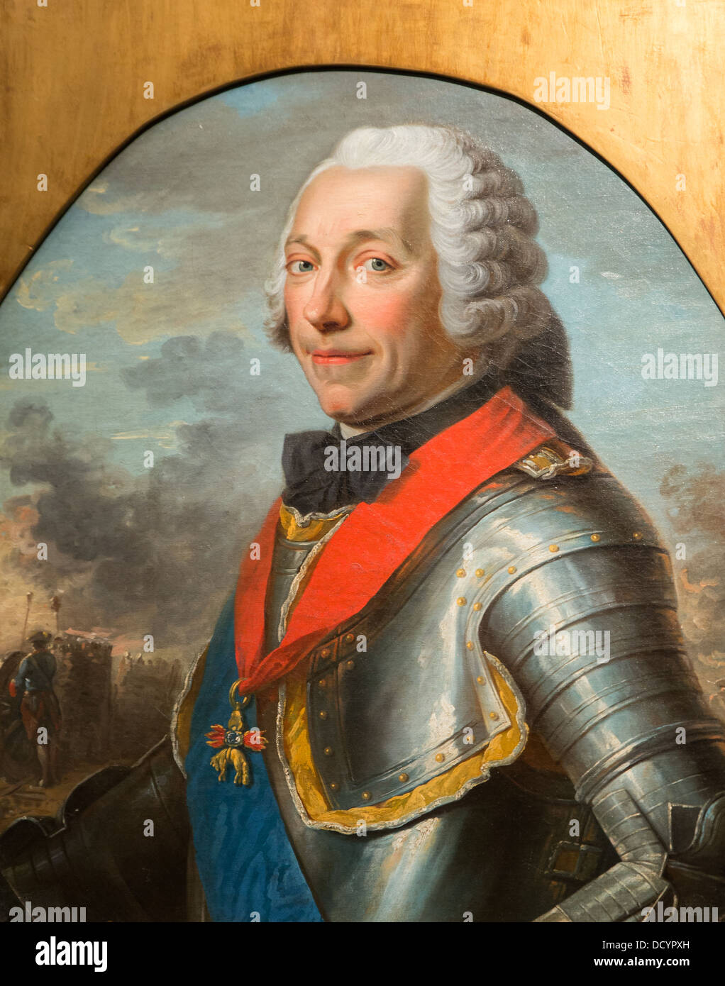 Charles-Louis-Auguste Fouquet, Duke of belle-Isle, marshal of France - Anonymous oil on canvas, musée de l'Armée, Invalides Stock Photo