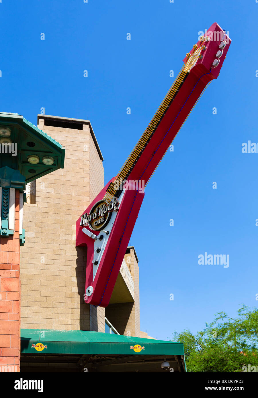 Hard Rock Cafe on East Jefferson Street in downtown Phoenix, Arizona, USA Stock Photo