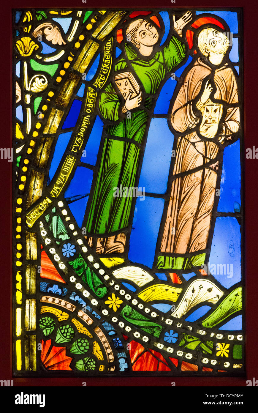 Stained Glass - Musée de Cluny / Musée National du Moyen Âge - Paris Philippe Sauvan-Magnet / Active Museum Stained Glass Stock Photo