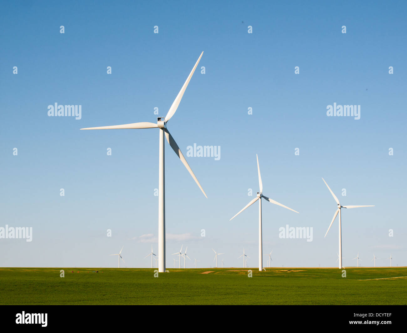 Wind turbines farm in Limon, Colorado Stock Photo Alamy