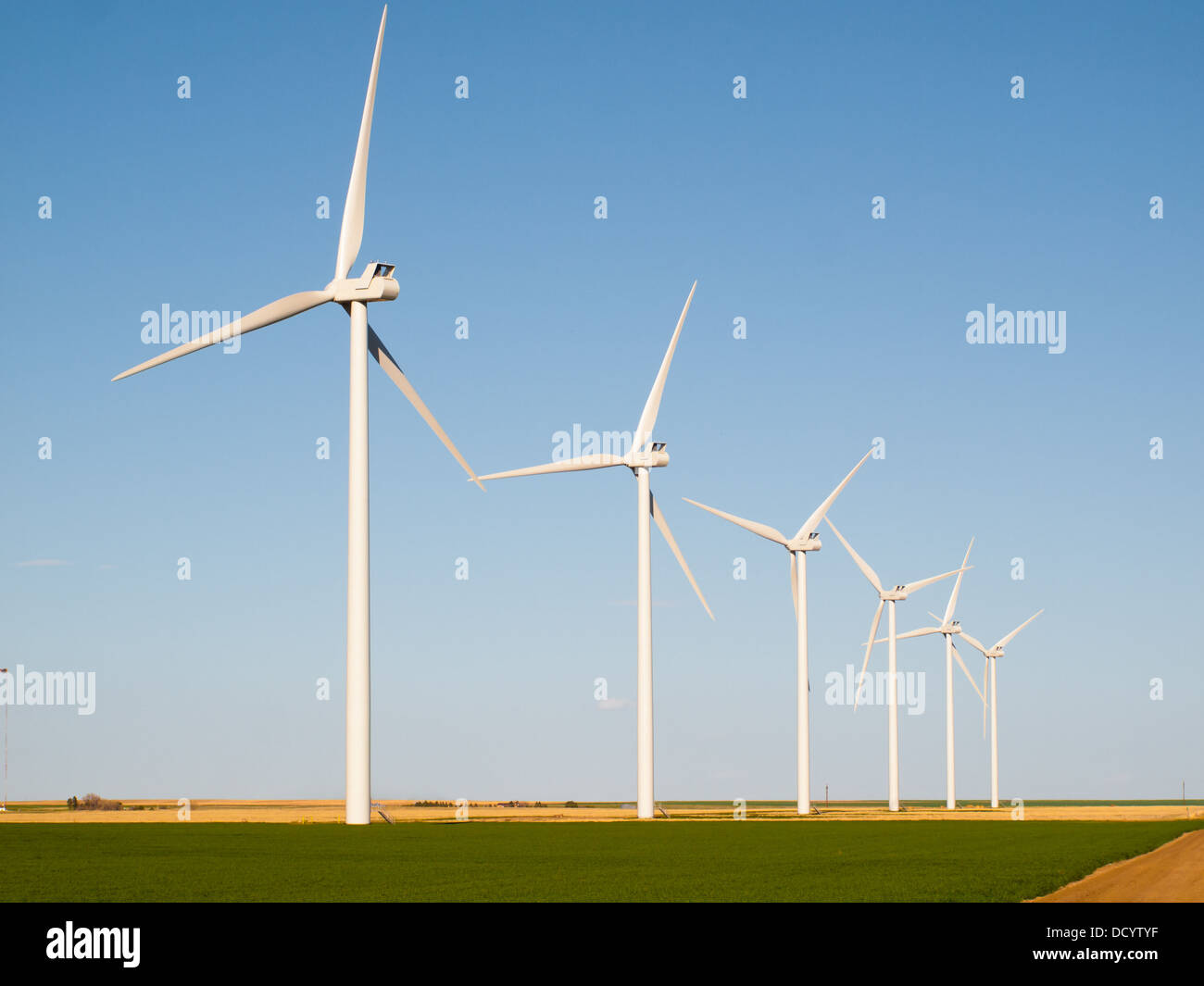 Wind turbines farm in Limon, Colorado Stock Photo Alamy