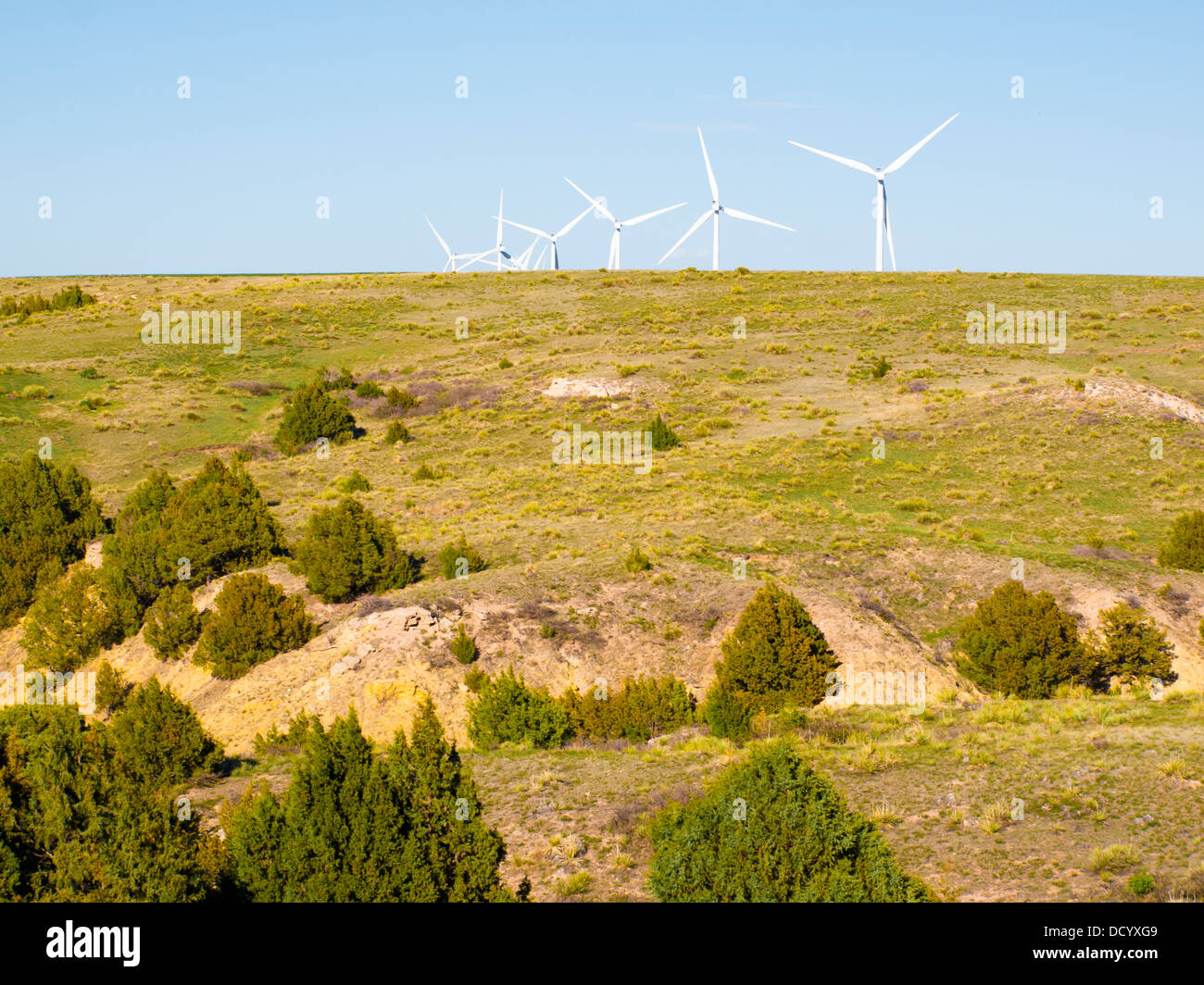 Wind turbines farm in Limon, Colorado Stock Photo Alamy
