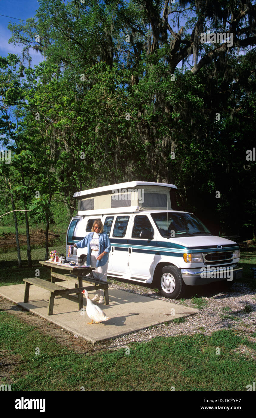 Hideaway Pond RV Park, near Houma, Terrebonne Parish, Louisiana, USA