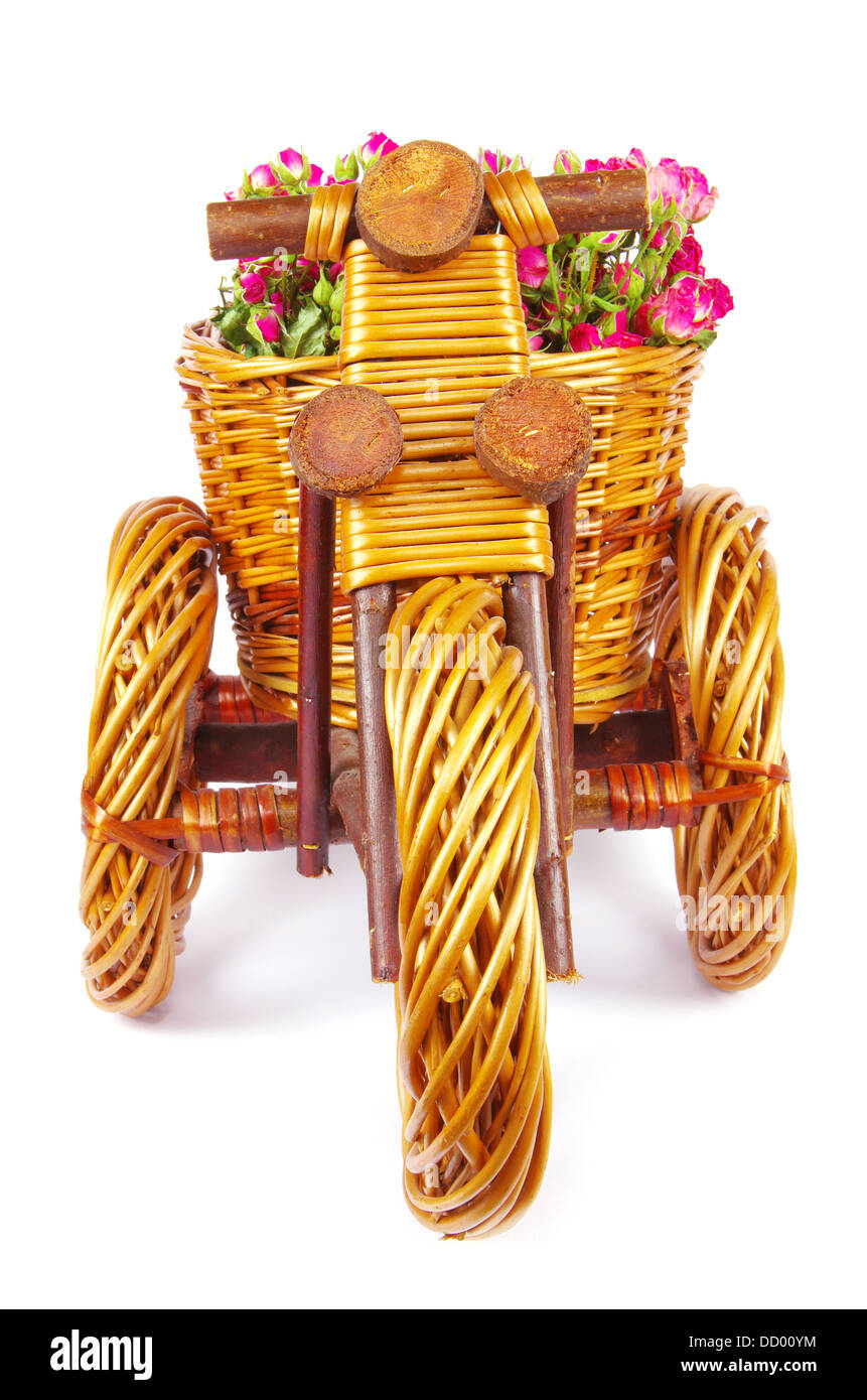 bicycle vase with flowers Stock Photo - Alamy