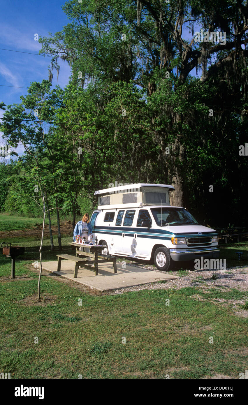 Hideaway Pond RV Park, near Houma, Terrebonne Parish, Louisiana, USA