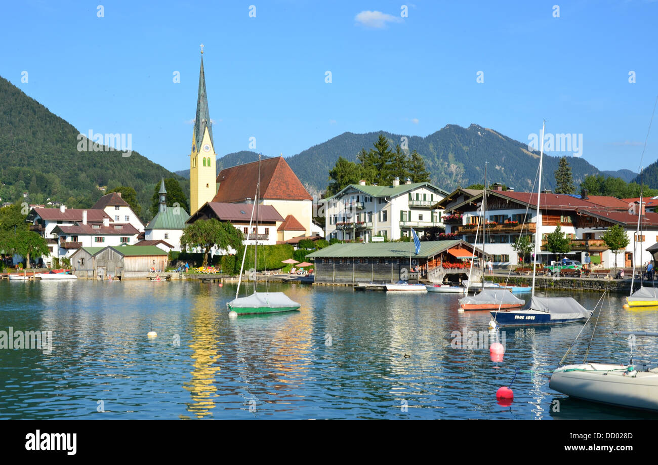 Plenty of places to see and visit around Rottach Egern. Whether you love hiking or cycling, Rottach-Egern is a region where 20 hidden gems are waiting Stock Photo