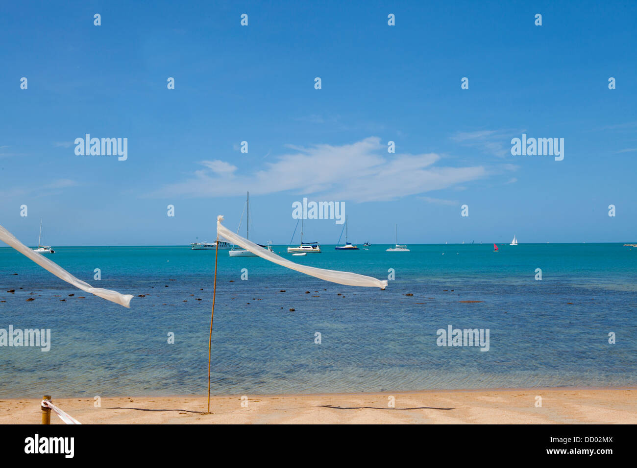 Hat Choeng Mon beach on the north of Ko Samui Island in the Gulf of Thailand. Stock Photo