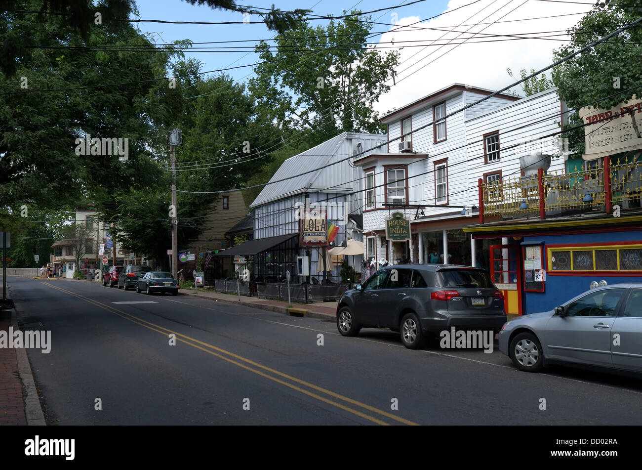 Downtown New Hope Pennsylvania Stock Photo Alamy