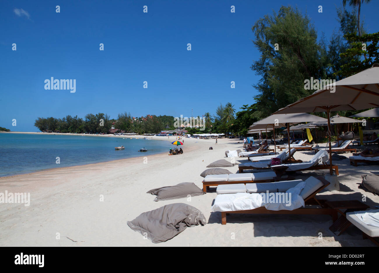 Hat Choeng Mon beach on the north of Ko Samui Island in the Gulf of Thailand. Stock Photo