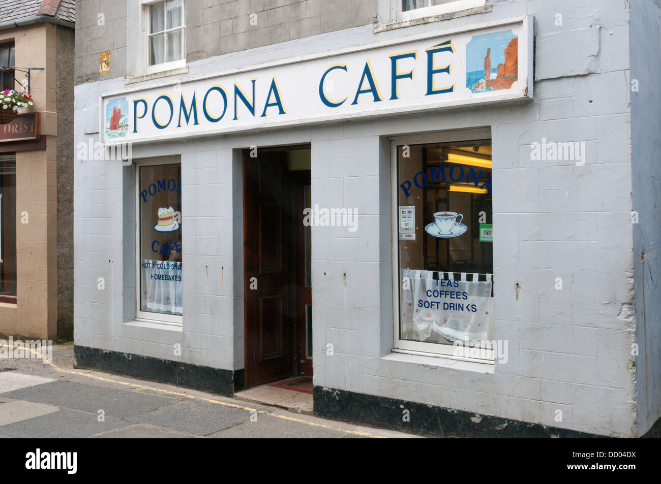 The Pomona Café in Kirkwall. Stock Photo