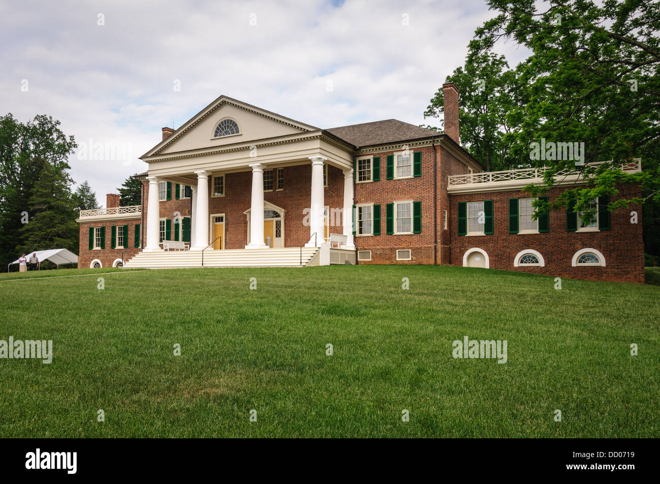 Main House, James Madison's Montpelier, Orange County, Virginia Stock