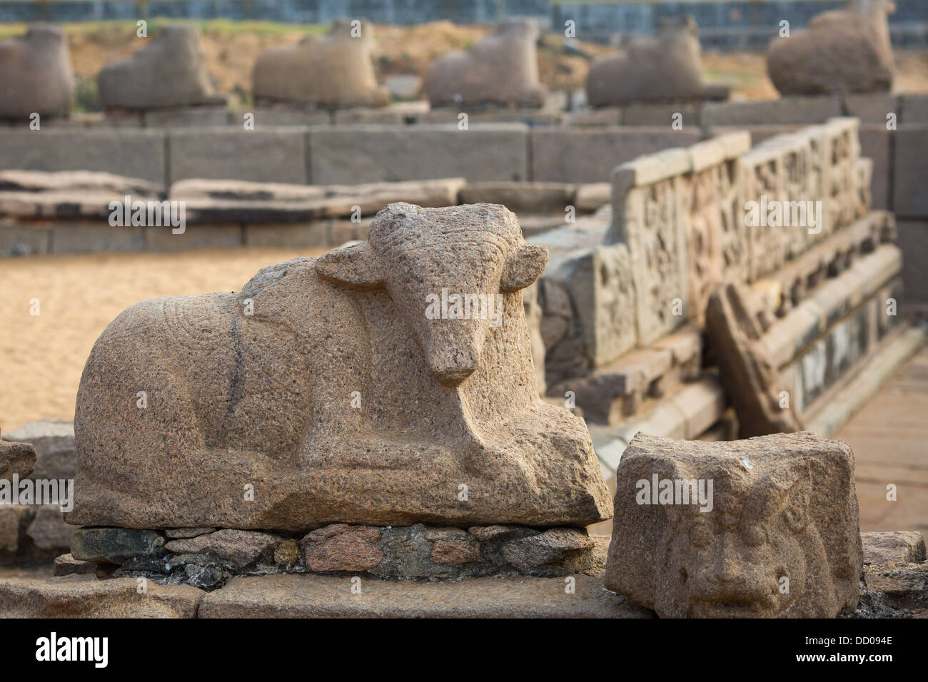 Ancient Shore temple of Mahabalipuram, Tamil Nadu, India Stock Photo