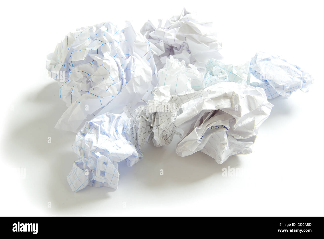 crumpled paper ball Stock Photo Alamy