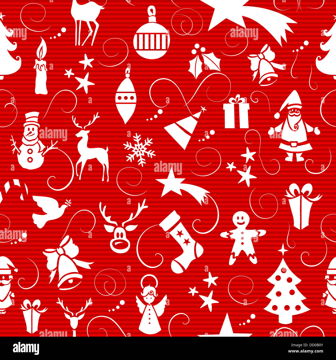 Merry Christmas icons seamless pattern background. Vector layered for ...