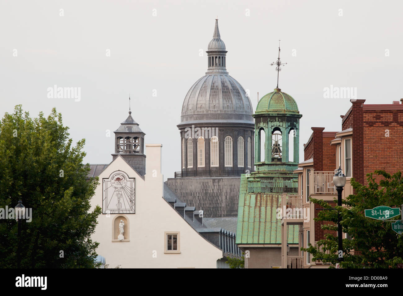 Buildings In The Old Section Of Trois Rivieres; Trois Rivieres, Quebec ...
