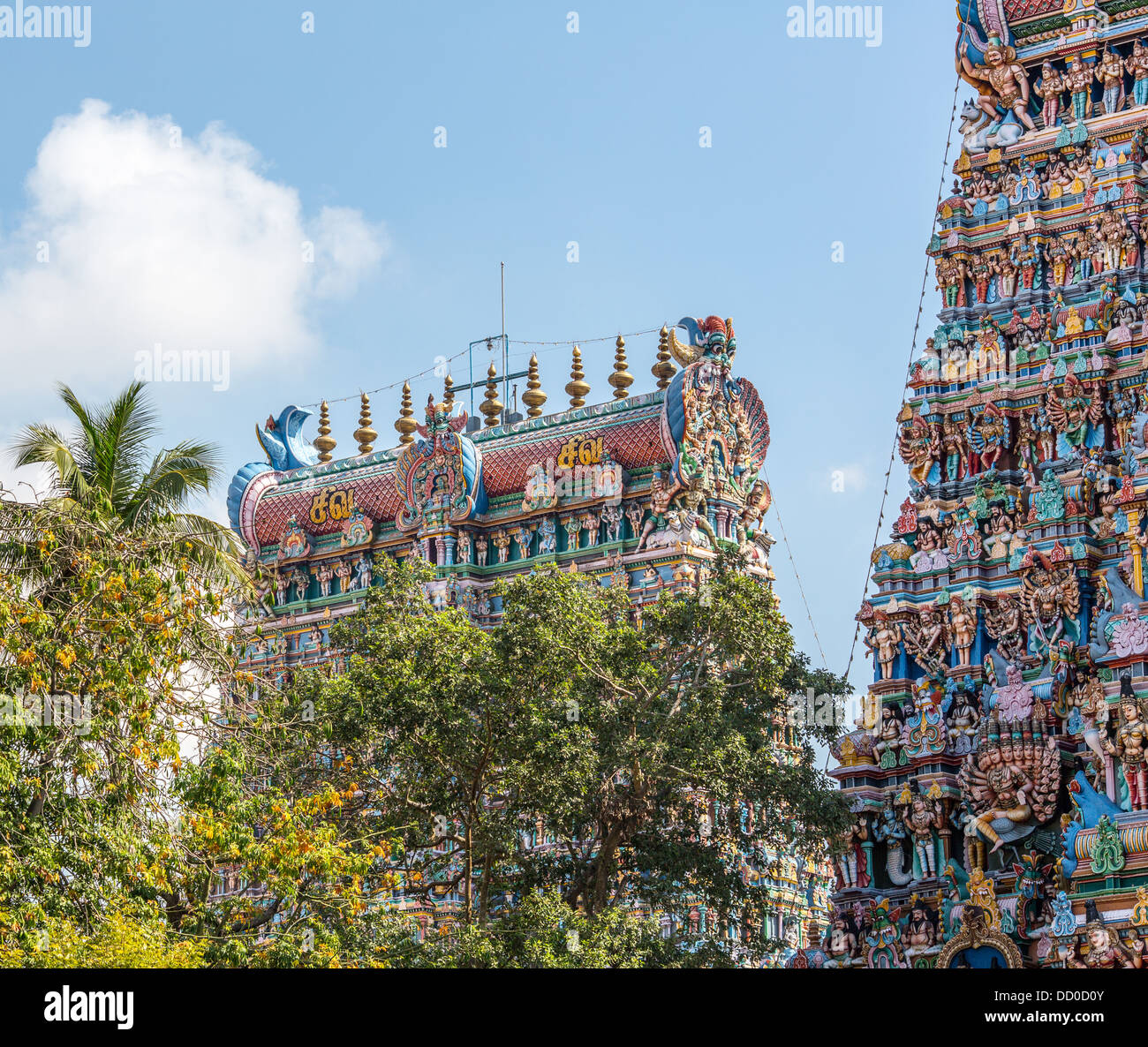 The Great Indian temple in Tamil Nadu Stock Photo - Alamy