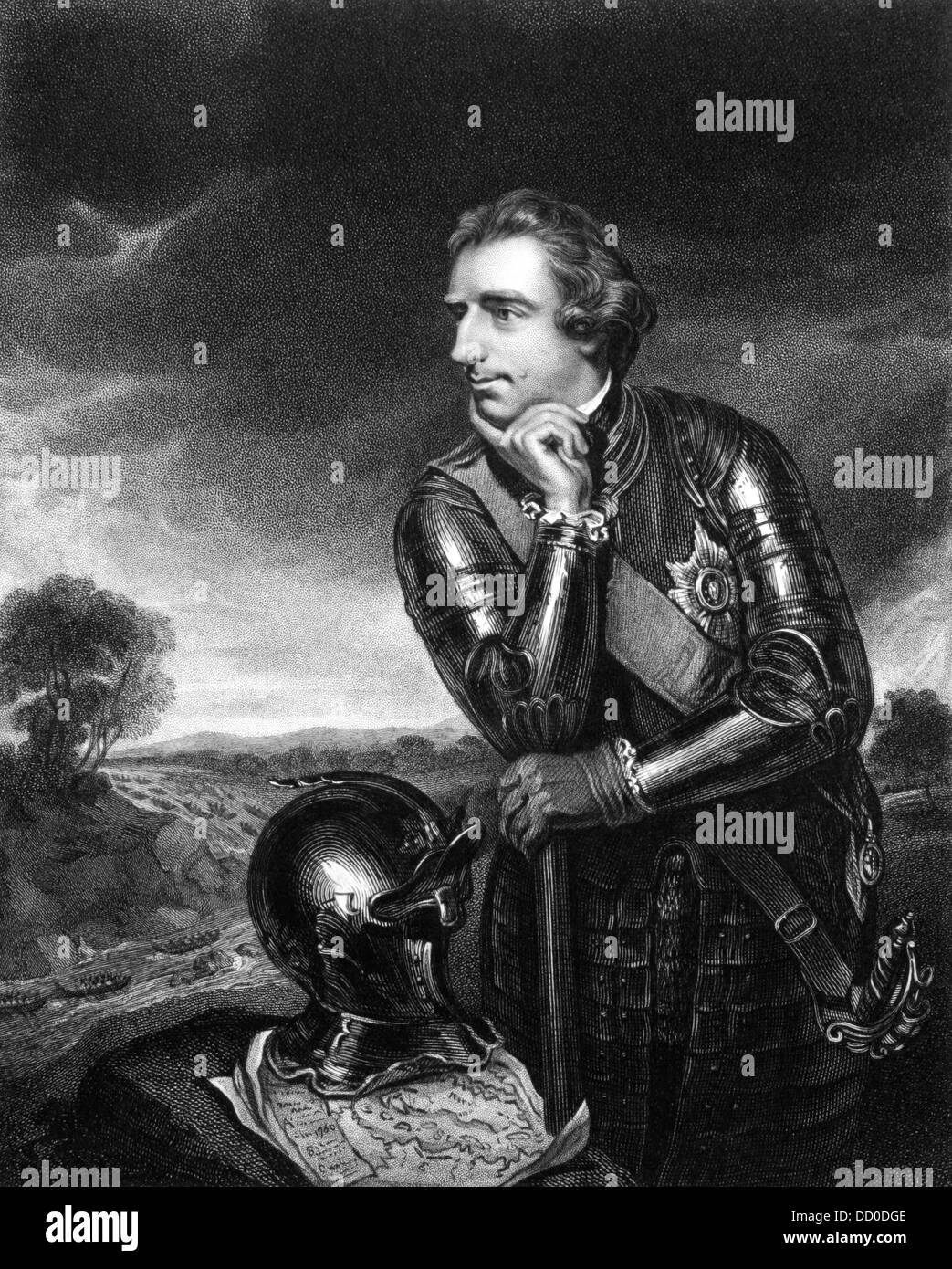 Jeffery Amherst, 1st Baron Amherst (17171797) on engraving from 1834