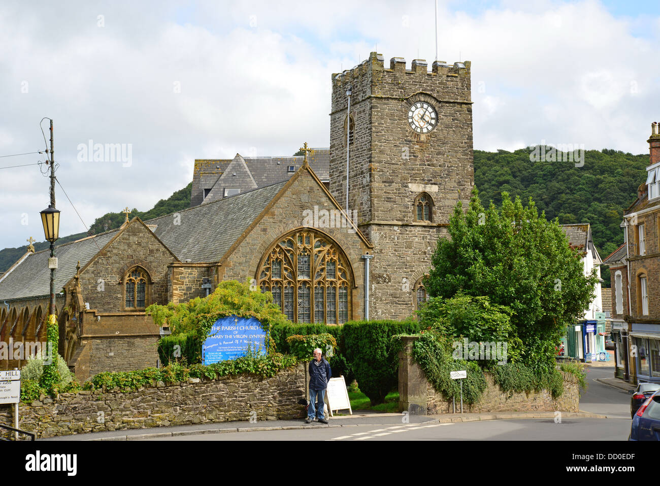 St Mary the Virgin parish church, Church Hill, Lynton, Devon, England, United Kingdom Stock Photo