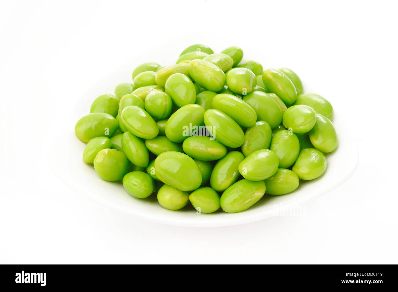 boiled green soybeans seeds Stock Photo - Alamy