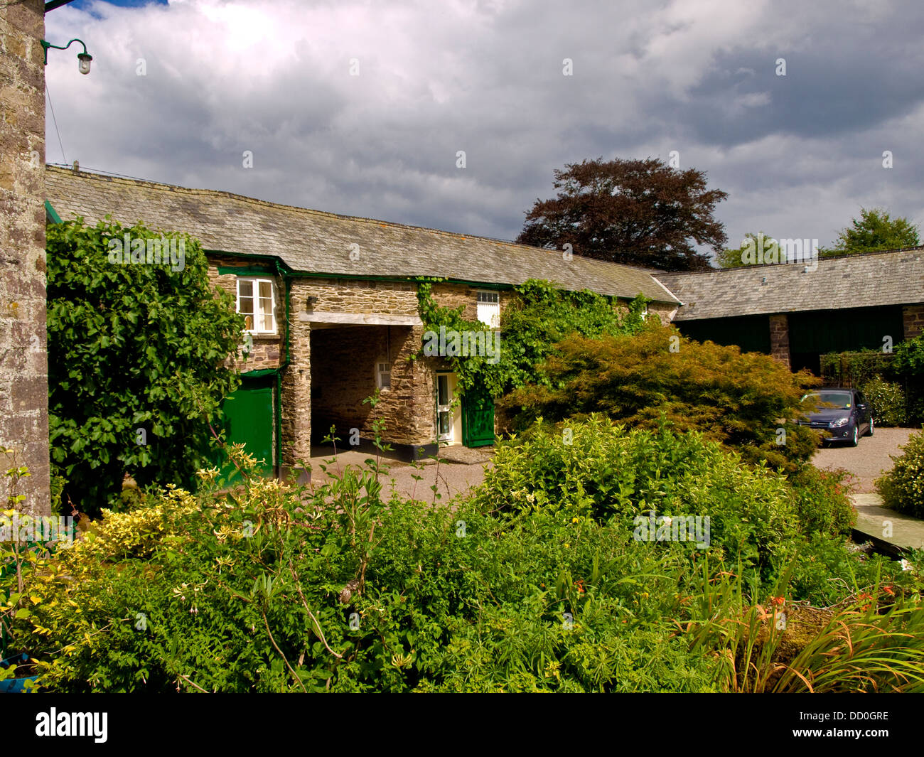 The Manor House, Molland, Devon, England. Stables converted to