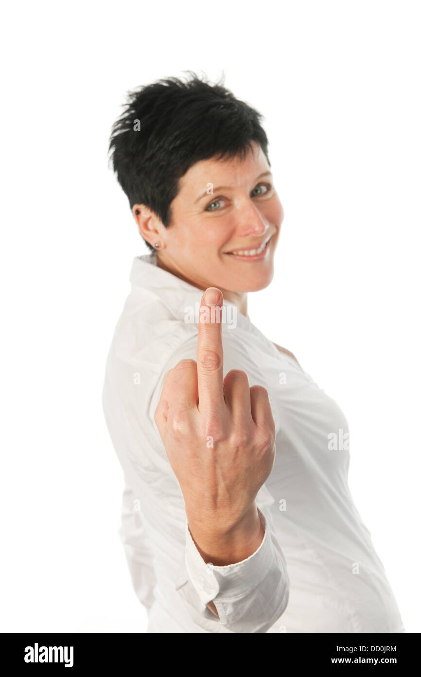 Middle finger up hi-res stock photography and images - Alamy