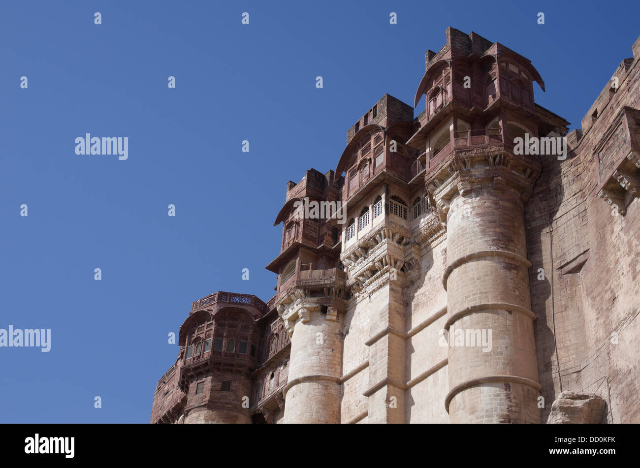 Meherangarh Fort - Jodhpur, Rajashtan, India Stock Photo